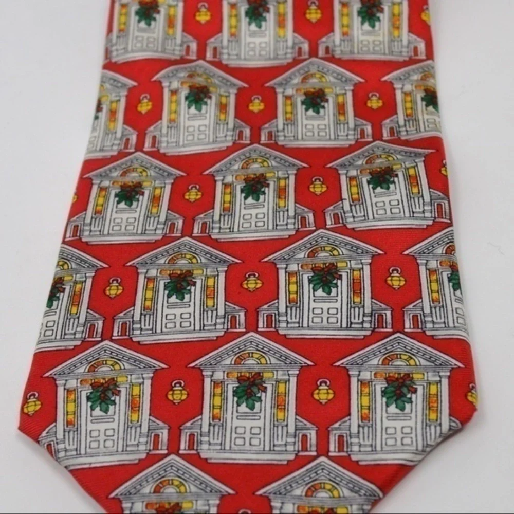 Vintage Silk Christmas Holiday Tie‎